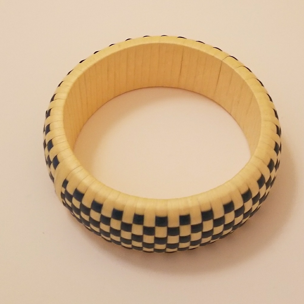Checkered Bangle Bracelet